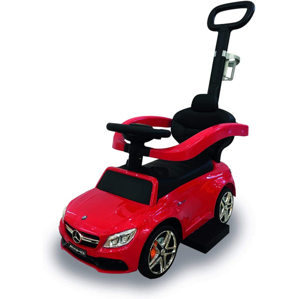 Mercedes push car rossa