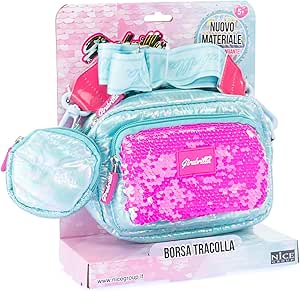 GIRABRILLA PUFFER BORSA POCHETTE AZZURRA