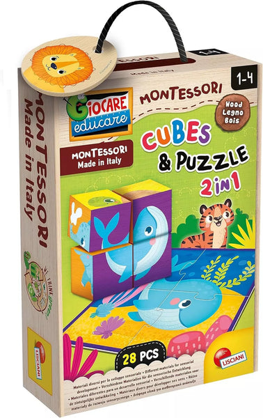 MONTESSORI CUBO E PUZZLE 2IN1 