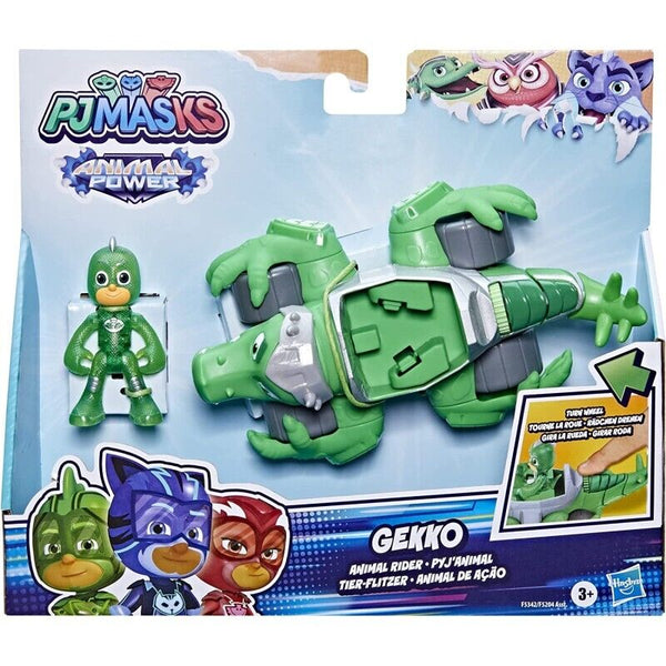 PJ MASK- VEICOLI ANIMAL RIDERS DELUXE GECO