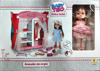 BAMBOLA CON ARMADIO E ACCESSORI