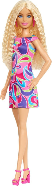 BARBIE FASHIONISTAS BIONDA CON ABITO COLORATO