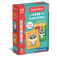 MONTESSORI FLASHCARDS BABY LE CASE DEI CUCCIOLI