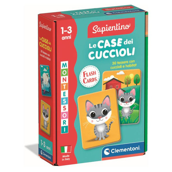 MONTESSORI FLASHCARDS BABY LE CASE DEI CUCCIOLI