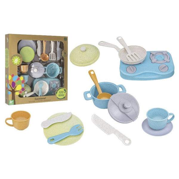 SET CUCINA BIOPLASTICA 14 PZ 