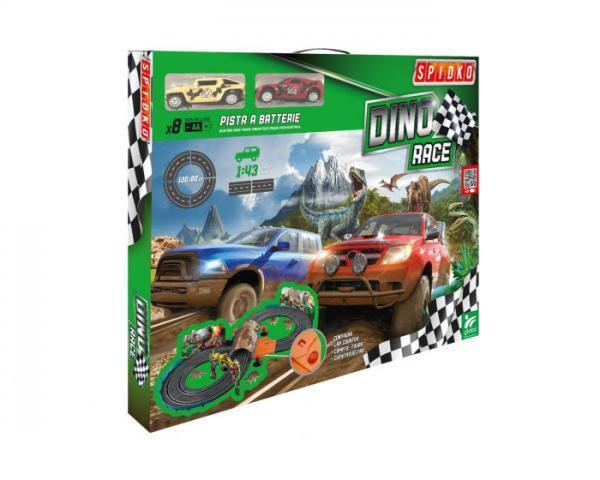 PISTA DINOSAURI CON DUE AUTO