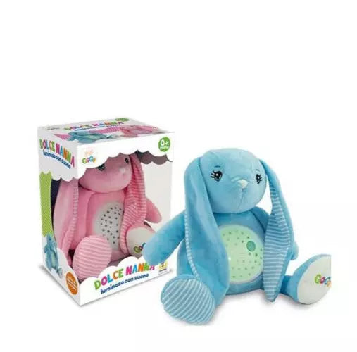 GOGO- CONIGLIO LUCE E MELODIA 25 CM VENDITA UNITARIA COLORE CASUALE