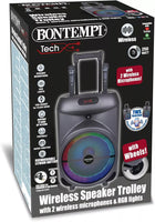 CASSA TROLLEY WIRELESS CON 2 MICROFONI