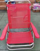 SEDIA 4 POSIZIONI IN ALLUMINIO 61*47*80 CM - ROSSA