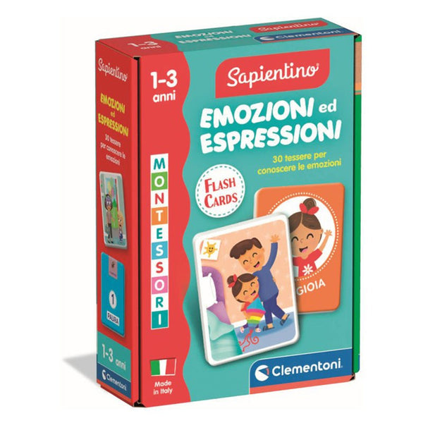 MONTESSORI FLASHCARDS BABY EMOZIONI ED IMPRESSIONI