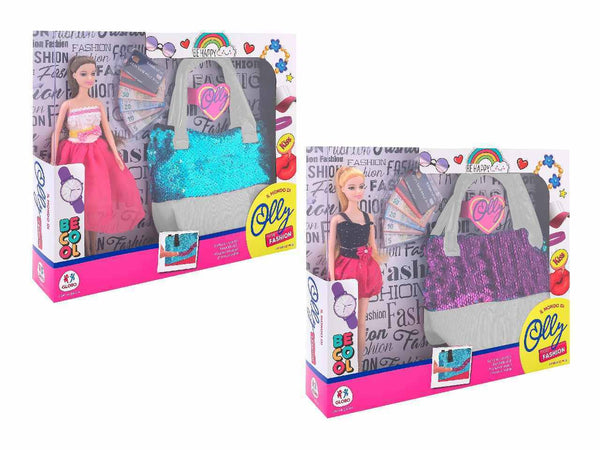 FASHION DOLL CON BORSETTA SOGGETTO A SCELTA VENDITA UNITARIA