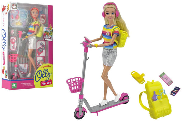 FASHION DOLL OLLY CON MONOPATTINO
