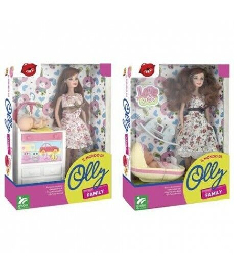 BAMBOLA CON BEBÃˆ E ACCESSORI 2 ASSORTIMENTI