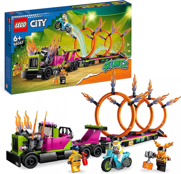 60357 LEGO CITY STUNTTRUCK CON SFIDA DI PNEUMATICI DA FUOCO