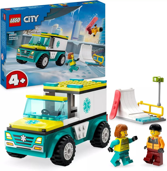 60403 LEGO CITY  AMBULANZA DI EMERGENZA E SNOWBOARDER
