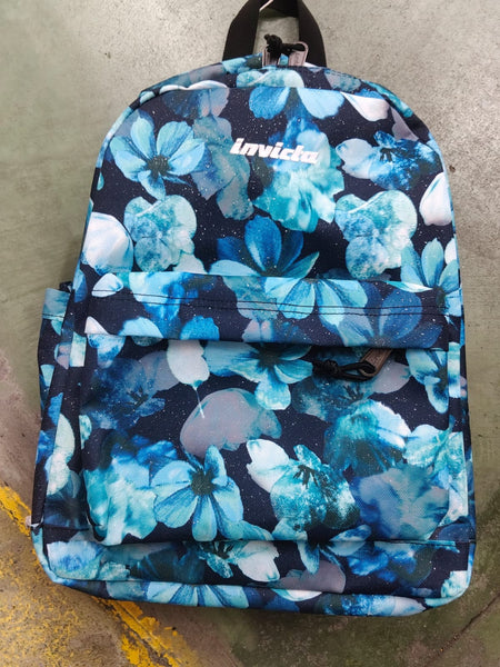 ZAINO INVICTA LINEA FANTASY SHINE FIORI AZZURRI GIRL
