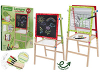 LAVAGNA IN LEGNO 4 IN 1 CON ACCESSORI