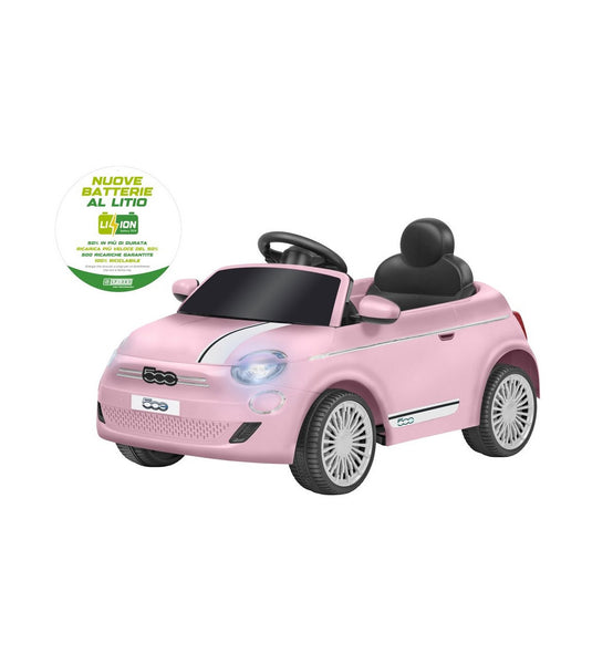 AUTO FIAT 500E ROSA 12 V