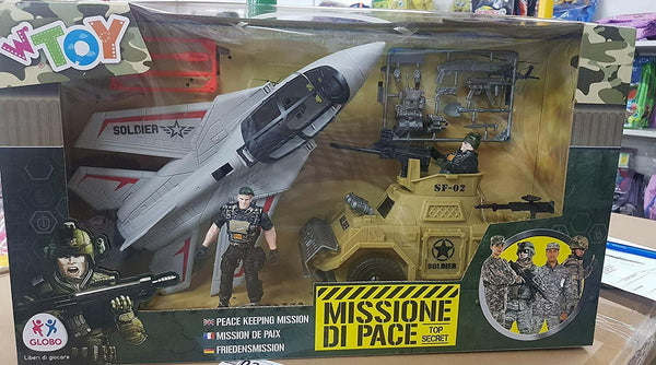 PLAYSET MILITARE CON PERSONAGGIO SOGG A SCELTA VENDITA UNITARIA