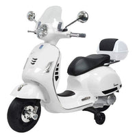 VESPA GTS SEDILE IN PELLE E BAULETTO  BIANCA