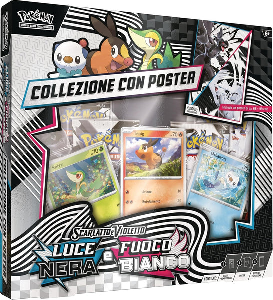 POKEMON FUOCO BIANCO E LUCE NERA COLLEZIONE CON POSTER UNIMA
