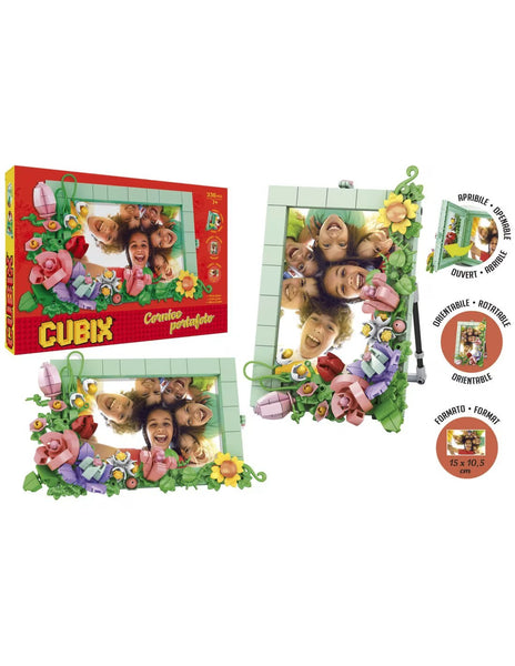 CUBIX PORTA FOTO CON FIORI VENDITA UNITARIA SOGGETO CASUALE