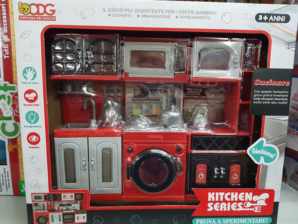 CUCINA MONOBLOCCO ROSSA