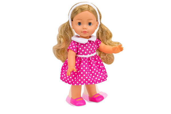 BAMBOLA 33 CM CAMMINANTE CON MUSICA