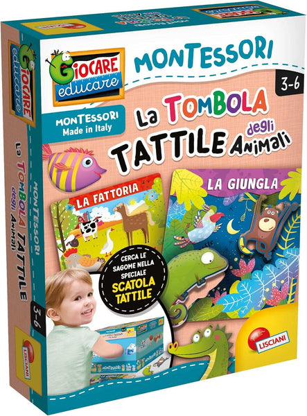 MONTESSORI TOMBOLA TATTILE DEGLI ANIMALI
