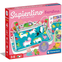 SAPIENTINO BAMBINA CON SCHEDE EDUCATIVE E PENNA INTERATTIVA