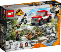 76946 LEGO JURASSIC WORLD LA CATTURA DEI VELOCIRAPTOR BLUE E BETA 