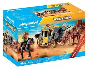 PLAYMONIL WESTERN 71862 DILIGENZA E BANDITO DEL FAR WEST