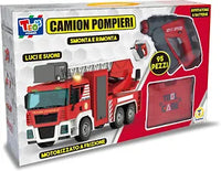 CAMION DEI POMPIERI CON TRAPAN LUCI E SUONI