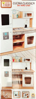 MEGA CUCINA H.83 CM CON LAVELL IN LEGNO