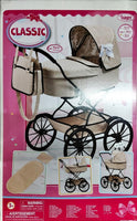 CARROZZINA PER BAMBOLE BEIGE