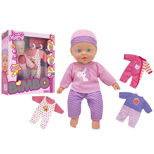 BAMBOLA 41 CM CON VESTITI 