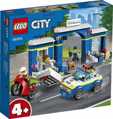 60370 LEGO CITY INSEGUIMENTO ALLA STAZIONE DI POLIZIA CON MACCHINA E MOTO