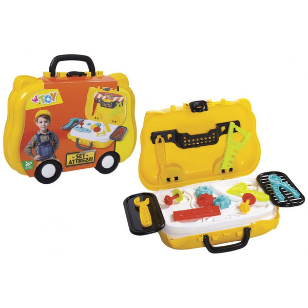 VALIGETTA PLAYSET MECCANICO CON ACCESSORI