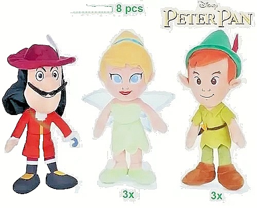 PETER PAN PELUCHE VENDITA UNITARIO SOGGETTO CASUALE 