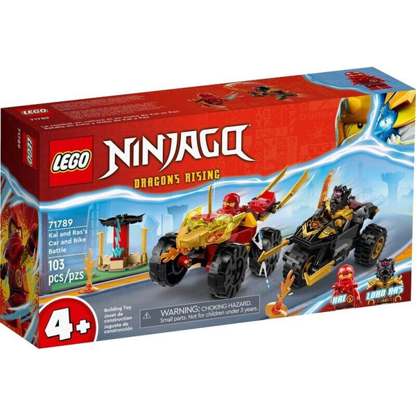 71789 LEGO NINJAGO BATTAGLIA SU AUTO E MOTO DI KAI E RAS