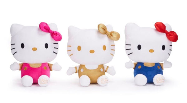 HELLO KITTY 25 CM  VENDITA UNITARIA SOGGETTO CASUALE ( DISPONIBILE SOLO IN ORO O IN BLU)