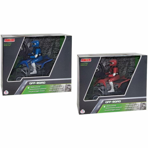 QUAD RADIOCOMANDATO CON PERSONAGGIO DISPONIBILE COLORE BLU