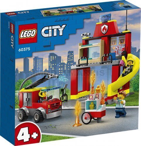 60375 LEGO CITY CASERMA DEI POMPIERI E AUTOPOMPA CON CAMION